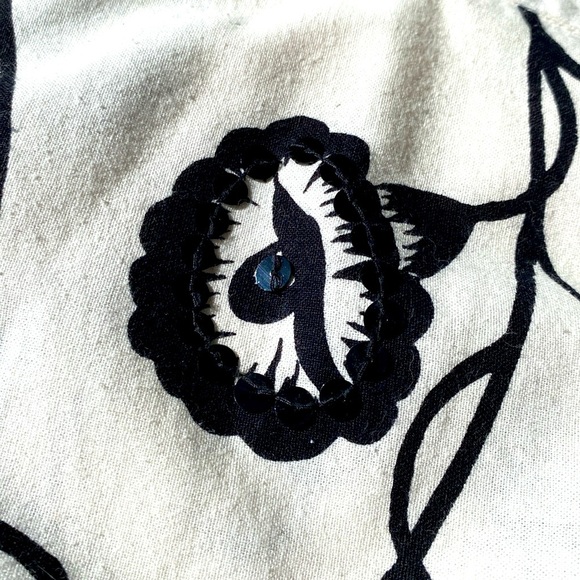 ASHLEY B White & Black & Sequin Full Skirt Sz 18W GUC - Picture 5 of 12